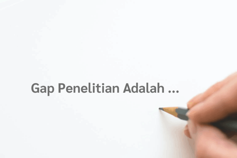gap penelitian adalah