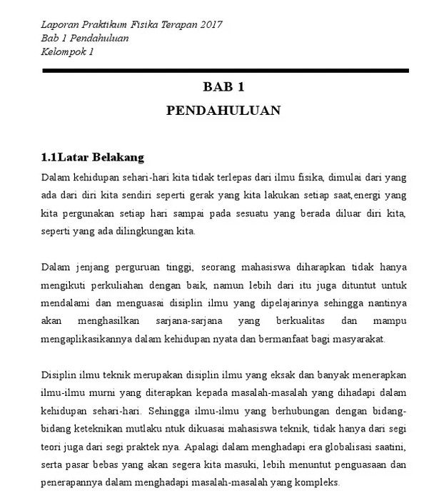 contoh latar belakang praktikum